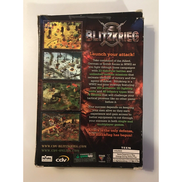 Blitzkrieg Burning Horizon (PC/Windows, 2002) No Manual Included - US Seller - Picture 2 of 6